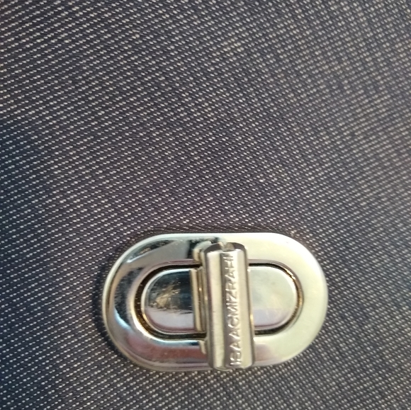 Isaac Mizrahi Navy and White Clutch - Picture 6 of 16